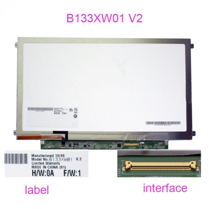 1366x768 13.3 Inch LCD Display Panel Replacement B133XW01 V 2 LVDS 40 PIN